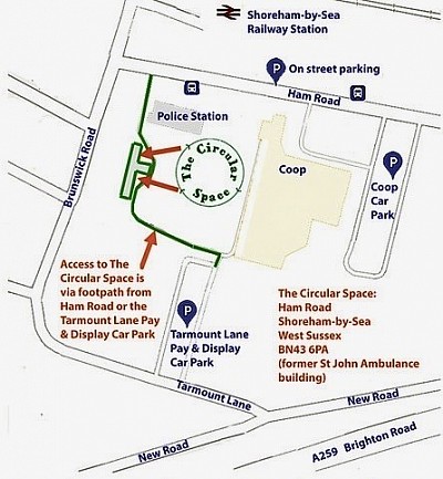 Mao showing the location of The Circular Space